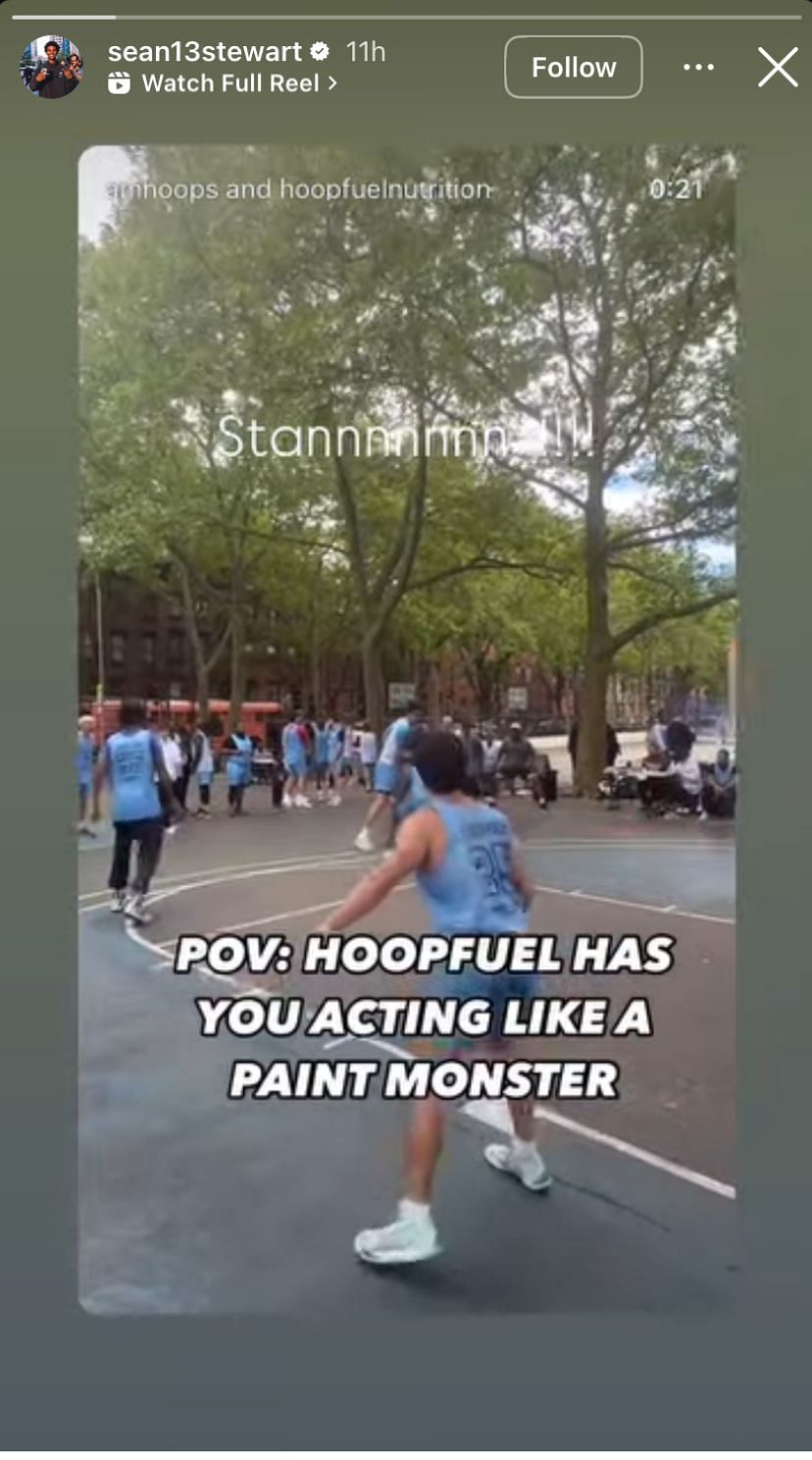 Oregon’s Sean Stewart drops 1-word reaction as Duke center gets heated after tough lay up - Image source: Instagram/sean13stewart